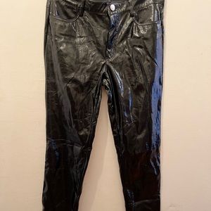 Zara Shiny Skinny Black Pant